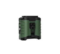 (4000mA, Army Green) 10000mAh Portable Outdoor Waist Fan Hanging Neck Strong Wind with Power Bank LED Lighting for Emergency Sports Outdoor Working
