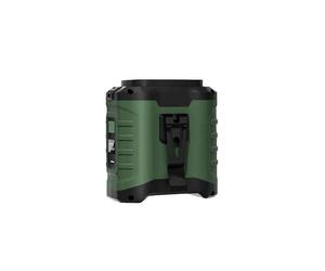 (4000mA, Army Green) 10000mAh Portable Outdoor Waist Fan Hanging Neck Strong Wind with Power Bank LED Lighting for Emergency Sports Outdoor Working