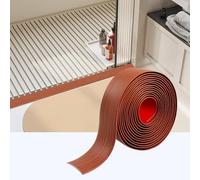400cm*4cm Tapajuntas Suelo Adhesivo, PVC Perfil de Transición para Suelo, Tira de Umbral se Utilizan para Conectar Huecos de Suelo, Transiciones de Umbral de Alfombras(Nuez)