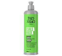 Bed Head by TIGI Curls Rock Hydrating Shampoo, 400ml | Limpiador para cabello rizado, define los rizos con aceite de argán hidratante, reduce el encrespamiento y aporta brillo