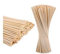 400pcs 20CM*3MM Palillos de Madera Bambú Redondos Varillas de Bambú Madera Natural Palitos artesanales de madera palos de bambú para Manualidades DIY Proyectos Artesanías Modelo de Construcción