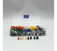 400PCS Box-Packed Various Styles Electrical Wire Cable Connector Terminal Tube Insulating Terminal Set for 0.5mm2-6mm2