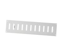 400x100mm Blanco Rejilla deslizante de chapa de acero