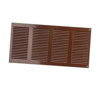 400x200mm Rejilla de Ventilación con Mosquitera - Rejillas de Aireación Metálicas - Acero, Marrón