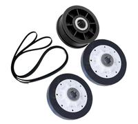 40111201 37001042 Y54414 Kit De Rueda De Rodillo, Compatible Con Speed Queen, Compatible Con Whirlpool, Rodillo Y Correa De Tambor De Secadora, Alta Capacidad De Carga