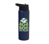 404 Boo Not Found Ghost Humor de Halloween Stainless Steel Insulated Water Bottle