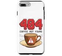 404 Café No Encontrado Divertido Programador Tecnología Diseño Meme Carcasa para iPhone 7 Plus/8 Plus