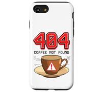 404 Café No Encontrado Divertido Programador Tecnología Diseño Meme Carcasa para iPhone SE (2020) / 7 / 8