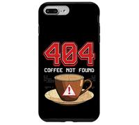 404 Café No Encontrado Divertido Programador Tecnología Meme Grunge Carcasa para iPhone 7 Plus/8 Plus