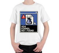 404 Dirndl Not Found Oktoberfest Wiesn - Camiseta infantil, Blanco, 140