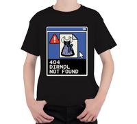 404 Dirndl Not Found Oktoberfest Wiesn - Camiseta infantil, Negro , 104