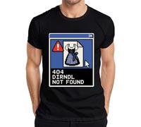 404 Dirndl Not Found Oktoberfest Wiesn - Camiseta para hombre, Negro , L