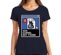 404 Dirndl Not Found Oktoberfest Wiesn - Camiseta para mujer, azul marino, M