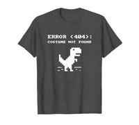 404 Error Disfraz No Encontrado Camisa Divertido Halloween Internet Camiseta, Hombre, Jaspeado Oscuro, S