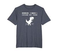 404 Error Disfraz No Encontrado Camisa Divertido Halloween Internet Camiseta, Hombre Tallas Grandes, Azul Jaspeado, 2X Alto