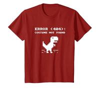 404 Error Disfraz No Encontrado Camisa Divertido Halloween Internet Camiseta, Niños, Arándano, 8 años