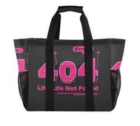 404 Error Life Not Found - Bolsas de mano para mujer, reutilizables, para comestibles, plegable, bolsa de playa con compartimentos, de lona, para la colada, de viaje