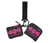 404 Error Life Not Found - Carteras de muñeca dobles para mujer, delgada, desmontable, con cremallera, con correa de muñeca, 2 unidades, No se encontró la vida útil del error 404, 1 size, Casual