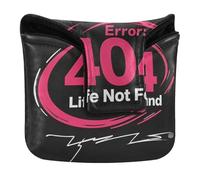 404 Error Life Not Found Rock Style - Cubiertas para putter con cierre magnético, fundas para mazo, cuadrado, piel sintética, impermeable