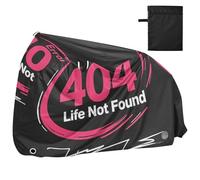 404 Error Life Not Found Rock Style - Fundas impermeables para bicicleta con agujeros de bloqueo, antipolvo, lluvia, nieve, almacenamiento UV, funda para bicicleta de montaña, se adapta a la mayoría