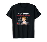 404 Error Sentido del Humor no Encontrado Dibujos Animados de reinicio de TI Camiseta