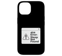 404 Error Sleep Not Found Funny Cansado Coder Design Carcasa para iPhone 14