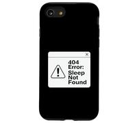 404 Error Sleep Not Found Funny Cansado Coder Design Carcasa para iPhone SE (2020) / 7/8