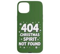404 Espíritu navideño no Encontrado - Tech Holiday Humor Carcasa para iPhone 15 Plus