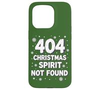 404 Espíritu navideño no Encontrado - Tech Holiday Humor Carcasa para iPhone 15 Pro