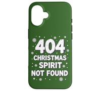 404 Espíritu navideño no Encontrado - Tech Holiday Humor Carcasa para iPhone 16
