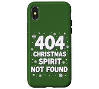 404 Espíritu navideño no Encontrado - Tech Holiday Humor Carcasa para iPhone X/XS