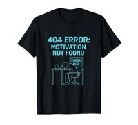 404 Motivación de Error no encontrada Diseño de fallo de neón: Camiseta