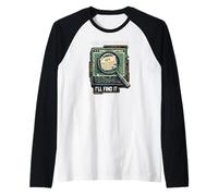 404 Not Found I'Ll Find It Coder Programmer Tech Humor Camiseta Manga Raglan
