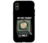 404 Not Found I'Ll Find It Coder Programmer Tech Humor Carcasa para iPhone X/XS