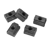 4040 Sujetador de Extrusión de Aluminio 8 * 4 * 4 5 Uds óxido Negro Grado 8,8 Tuerca de Ranura de Acero Al Carbono Tuerca T Roscada a Través de Rosca M6