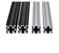4040 V-Slot Aluminum Extrusion Profiles 100-550mm, 2Pcs - EU Standard Linear Rail Slide For CNC Router Kit And 3D Printer(Silver Anodized,350mm)