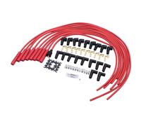 4041R Juego de Cables de BujíA Juego de Cables Universales de NúCleo en Espiral de Cobre SúPer EstáNdar de 8 Mm Rojo