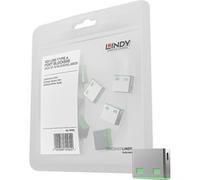 LINDY 40461 - Bloqueador de puertos USB (Sin llave) - Pack de 10 bloqueadores - Color verde