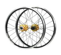 406 451 Rueda MTB 20 Pulgadas Juego De Ruedas Bicicleta De Montaña Aluminio Freno de Disco/Llanta Bujes Rodamiento Casete 7-12 Velocidad 100/135mm QR 24H