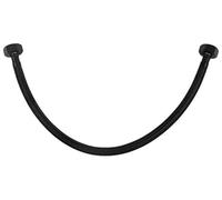 40cm 1/2" x 1/2" Inch BSP Negro Nailon Trenzado Manguera Flexible Enjuagar