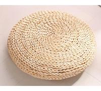 ,40CM,Cojines para Silla de Hoja de Maiz, Cojín Ronda para Asiento de Silla, Relleno de Algodón, para sala de estar, ventana salediza, yoga, meditación, artesanía china tejida a mano, Espesor 6cm