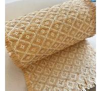 40cm de Ancho Rejilla Mimbre Natural, Rollo de Ratán Vienés por Metros, Correas de Caña de Tela Malla, Tejido de Caña para Muebles Silla Gabinete Bricolaje(60x600cm)
