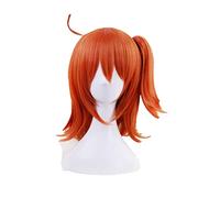 40cm FGO Fate/Grand Order Cosplay Wig Orange Red Synthetic Hair Fujimaru Ritsuka Halloween Costume Party Play Wigs + Wig Cap