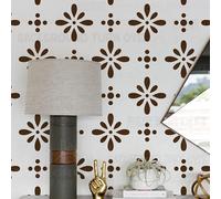 40cm Flower Damask Plantilla Para Paredes Plantilla De Plantillas Grandes Mandala Reutilizable Nicho Pared Suelos Patrones De Decoración Pintura De Muebles Plantillas Grandes Para Marcos De