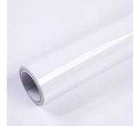 40cmX300cm Papel Adhesivo para Mueble Blanco Brillo Papel Pintado Vinilo Adhesivo Muebles Impermeable Decorativo Armarios Cocina Baño