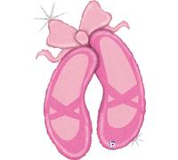 40In Ballet Slippers Foil Balloon