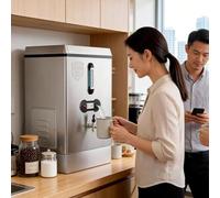 40L/h Commercial Water Boiler, Stainless Steel Instant Hot Water Dispenser with Faucet, Dual Filtration Automatic Water Replenishment, Autofill Tea/Coffee Making Water Heater, for Cafe, Home, Office