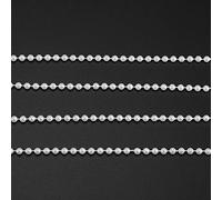 40m/roll 4mm Cortina de cadena de puerta Gotas de cuentas Panel de pared Franja Ventana Divisor de la habitación Tira Borla para la boda Decoración del hogar(Blanco)