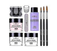 40ml Acrylic Nail Colours with Brush Nails Art Starter Gift Set Manicure Tools Fk