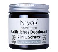 40ml Niyok Crema desodorante antitranspirante 2 en 1 - coco | sin perfume